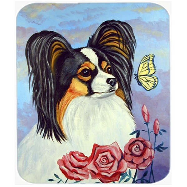 Skilledpower 9.5 x 8 in. Papillon with Butterfly Mouse Pad; Hot Pad or Trivet SK628546